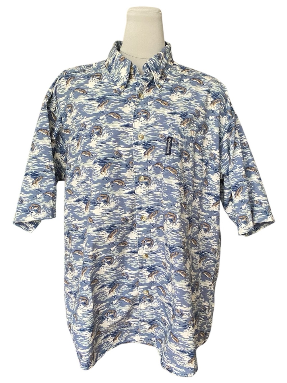 Columbia Novelty Print Fish Shirt
